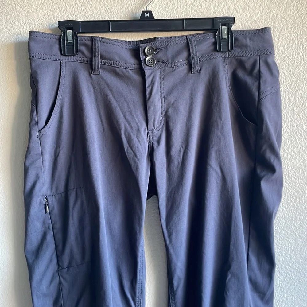 Prana Halle II Pant Convertible Roll Up Outdoor Utility Hiking Coal Gray 14 - Picture 10 of 13